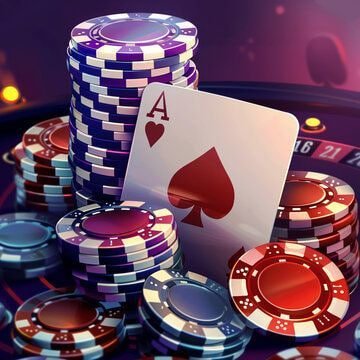 BandarQ table interface on mom4d login mobile showing card hands, betting area, and live payout